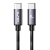 USAMS καλώδιο USB-C SJ769, 60W, 480Mbps, 1m, μαύρο