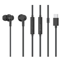 CELEBRAT earphones με μικρόφωνο G40, USB-C σύνδεση, 10mm, 1.2m, μαύρα