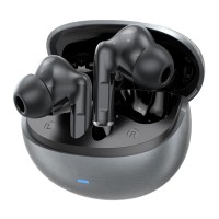 CELEBRAT earphones με θήκη φόρτισης W80, True Wireless, 13mm, 30/230mAh, γκρι