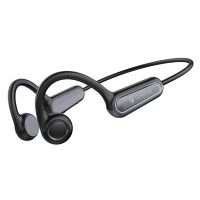 CELEBRAT neckband earphones SE9, OWS Bone Conduction, 16.3mm, 180mAh, μαύρα