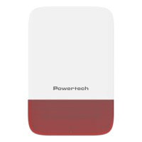 POWERTECH σειρήνα PT-1608, εξωτερικού χώρου, IP65, 433MHz, 120dB, 5000mAh, κόκκινη