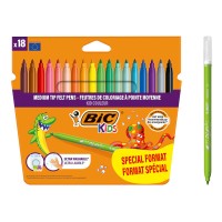 BIC σετ χρωματιστών μαρκαδόρων Kid Couleur, ultra washable, 18τμχ