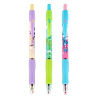 MP στυλό διαρκείας ballpoint PE140-14, 0.7mm μύτη, 14.5cm, μπλε, διάφορα σχέδια, 1τμχ