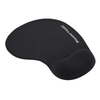 POWERTECH mouse pad PT-1611 με στήριγμα καρπού, 23x19x1.8cm, μαύρο