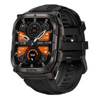 KOSPET smartwatch TANK M4, heart rate, 1.96" AMOLED, GPS, 10 ATM & IP69K, μαύρο