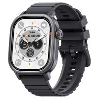 KOSPET smartwatch Pulse, heart rate, 1.96" AMOLED, IP68, μαύρο