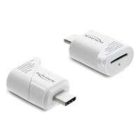 DELOCK card reader 91427 για micro SD, USB-C σύνδεση, 5Gbps, λευκό