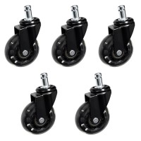 POWERTECH σετ ανταλλακτικά ροδάκια για PT-1633 καρέκλα γραφείου, 5τμχ