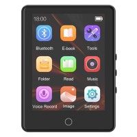 RUIZU MP3 player A6 με οθόνη αφής 2.8", 32GB, Bluetooth, ελληνικό μενού, μαύρο