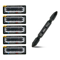 DELI σετ μύτες κατσαβιδιού DL652001Z για δραπανοκατσάβιδο, διπλή κεφαλή, σταυρωτές, PH2x65mm, 10τμχ