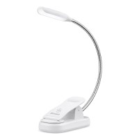 GLOCUSENT LED φακός διαβάσματος GLCSNTBL105W, επαναφορτιζόμενος, έως 45lm, λευκός