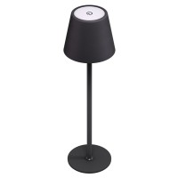 GOOBAY επιτραπέζιο φωτιστικό 77673, 3000K, dimmable, επαναφορτιζόμενο, μαύρο