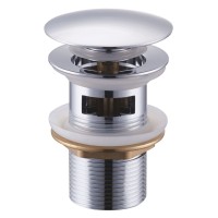 BRUNO βαλβίδα νιπτήρα Pop Up BRN-0314, 1-1/4", ορειχάλκινη, χρωμέ
