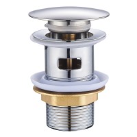 BRUNO βαλβίδα νιπτήρα Pop Up BRN-0315, 1-1/4", ανοξείδωτο ατσάλι, χρωμέ