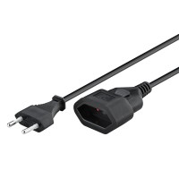 GOOBAY μπαλαντέζα προέκταση ρεύματος 50510, Europlug, 2x 0.75mm², 5m, μαύρη