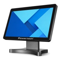 POWERTECH οθόνη αφής PT-1631, LCD, 17.3" 1920x1080p, HDMI/VGA, VESA 75x75mm, μαύρη