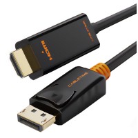 CABLETIME καλώδιο DisplayPort σε HDMI CT-AV585-02G, 1080p/60Hz, 1.8m, μαύρο