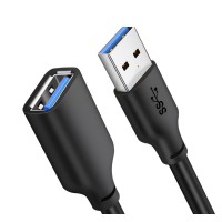 CABLETIME καλώδιο προέκτασης USB CT-C160-U3-AMAFN, 5Gbps, 1m, μαύρο