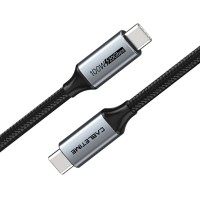 CABLETIME καλώδιο USB-C CT-C160-PU31-CMCM2, USB 3.2, 100W, 20Gbps, 4K, 1.5m, μαύρο