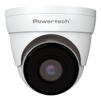 POWERTECH υβριδική κάμερα CCTV PT-1589 με μικρόφωνο & υπέρυθρα, 8MP, 2.8mm, IP66