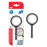 MP μεγεθυντικός φακός PA170, x3, 50mm, πλαστικός με γυάλινο φακό, μαύρος