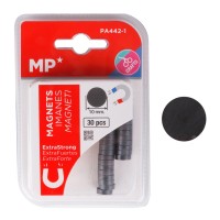 MP σετ μαγνήτες PA442-1, στρογγυλοί, 10mm, ανθρακί, 30τμχ