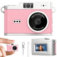WOWKIDS μίνι ψηφιακή κάμερα X5 με 0.96" οθόνη, 2MP/1080p, ροζ