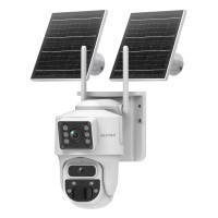 SECTEC smart ηλιακή κάμερα ST-537-6MAOV, dual lens, 3MP, WiFi, SD, PTZ, IP66