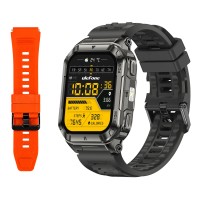 ULEFONE smartwatch Armor Watch Ultra, 2x λουράκια, heart rate, 1.93" AMOLED, GPS, MIL-STD-810H, μαύρο