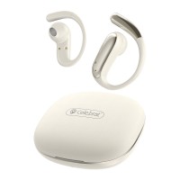CELEBRAT earphones με θήκη φόρτισης W84, OWS, 13mm, 30/300mAh, μπεζ