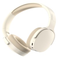 CELEBRAT headphones A45, ασύρματα & ενσύρματα, micro SD, 40mm, 250mAh, μπεζ