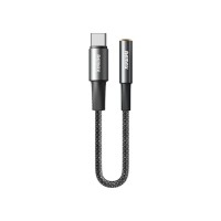 REMAX Velocity CB08 Μετατροπέας Type-C σε 3.5mm Jack Female 0.12M Μαύρο