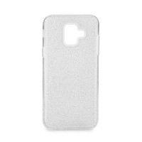 Θήκη Shining TPU Samsung Galaxy A8 2018 Ασημί
