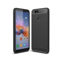 Θήκη Σιλικόνης Carbon TPU Fiber Brushed Honor 7X Μαύρο