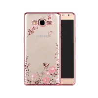 Diamond Case Samsung Galaxy J3 (2017) Ροζ Χρυσό