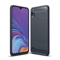 Θήκη Σιλικόνης Carbon TPU Fiber Brushed Samsung Galaxy A10 Μπλε