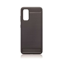 Θήκη Σιλικόνης Carbon TPU Fiber Brushed Samsung Galaxy S20 Μαύρο