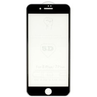 5D Full Glue 9H Tempered Glass Apple iPhone 7 Plus / iPhone 8 Plus Μαύρο
