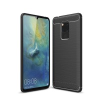 Θήκη Σιλικόνης Carbon TPU Fiber Brushed Huawei Mate 20 Μαύρο