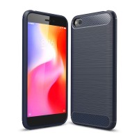 Θήκη Σιλικόνης Carbon TPU Fiber Brushed Xiaomi Redmi Go Μπλε