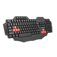 Ενσύρματο Πληκτρολόγιο Gaming Ninja Μαύρο / Κόκκινο