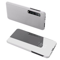Clear View Cover Xiaomi Mi Note 10 Lite Ασημί