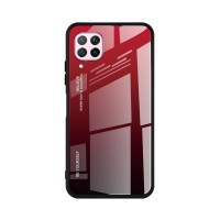 Glass Case Huawei P40 Lite Μαύρο / Κόκκινο