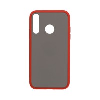 Θήκη Color Button Bumper Huawei P30 Lite Κόκκινο