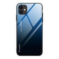 Glass Case Apple iPhone 12 mini Μαύρο / Μπλε