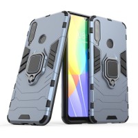 Ring Armor Kickstand magnetic car holder Huawei Y6p Μπλέ