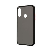Θήκη Color Button Bumper Samsung Galaxy A20s Μαύρο