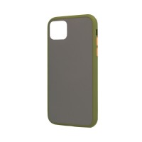 Θήκη Color Button Bumper Apple iPhone 12 mini Χακί