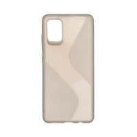 S-Case Flexible Cover Samsung Galaxy A51 Σκούρο Διάφανο