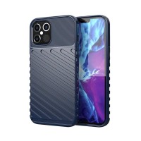 Θήκη Κινητού Thunder Case Flexible Tough Rugged Apple iPhone 12 / iPhone 12 Pro Μπλέ
